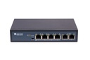 BDCOM S1006-4P-65 Unmanaged PoE switch 4 ports 100M, 2 ports 100M TX, desktop mount