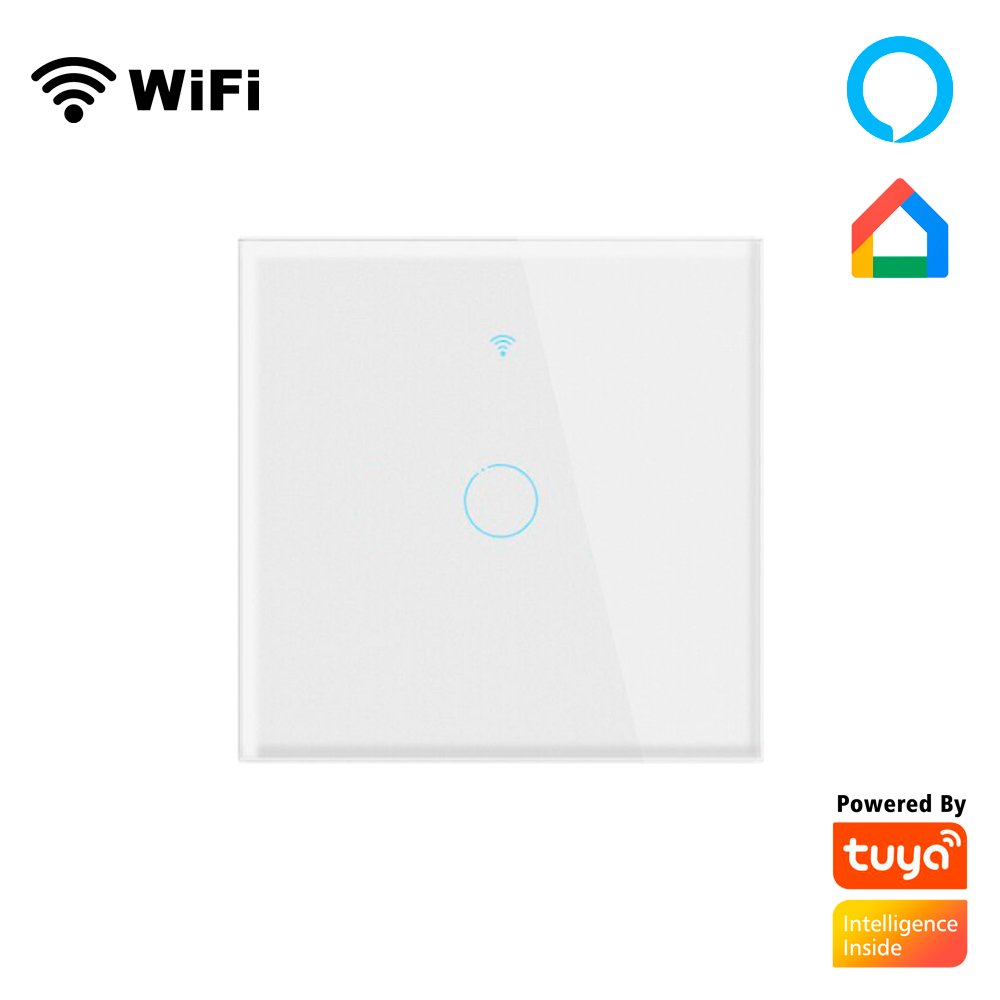M0L0 powered by Tuya - 1 gang Smart light swicth whte color - WiFi