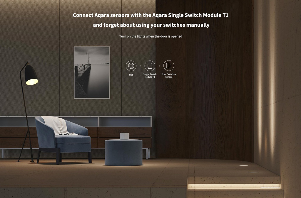 Aqara SSM-U01 - Single Switch Module T1 (With Neutral) for Apple Homekit