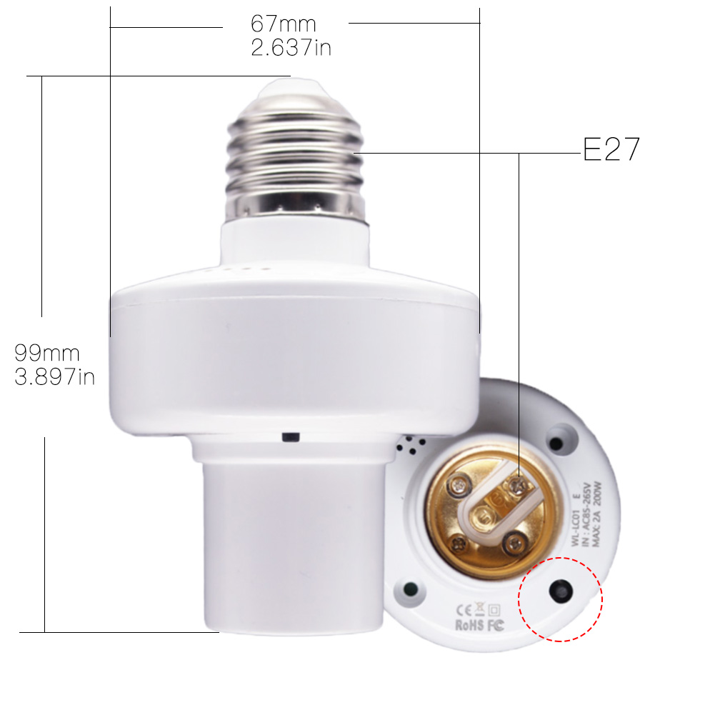 M0L0 powered by Tuya - Smart adapter for E27 bulb - WiFi