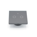 M0L0 powered by Tuya - 2 gangs Smart light switch black color - WiFi
