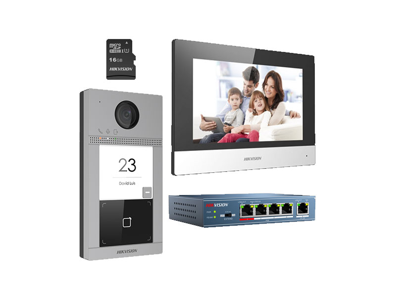 Hikvision DS-KIS604-S(B) - IP Video Intercom Kit