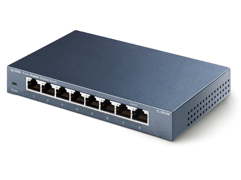 TP-Link TL-SG108 - Conmutador de sobremesa Gigabit de 8 puertos