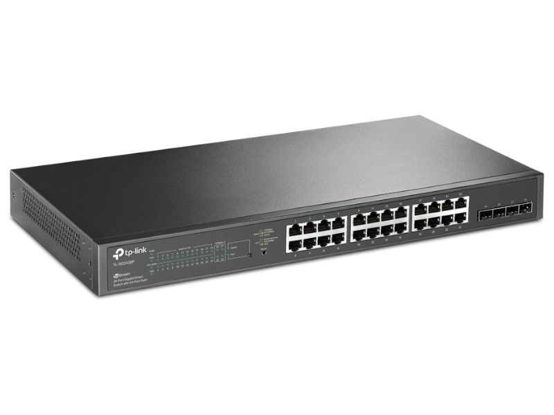 TP-Link TL-SG2428P - JetStream™ conmutador inteligente Gigabit de 28 puertos con PoE+ de 24 puertos