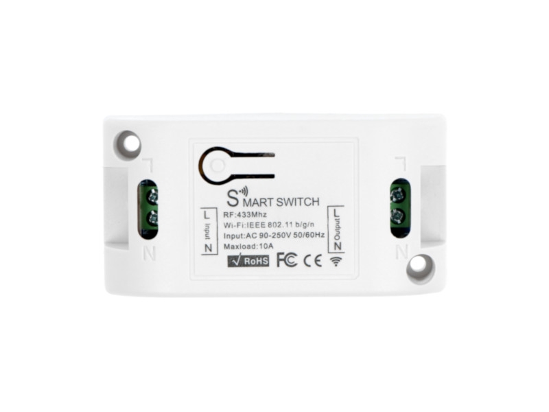 Smart Life by Tuya BSW01W - Interruptor automático WiFi de pared sin cables 