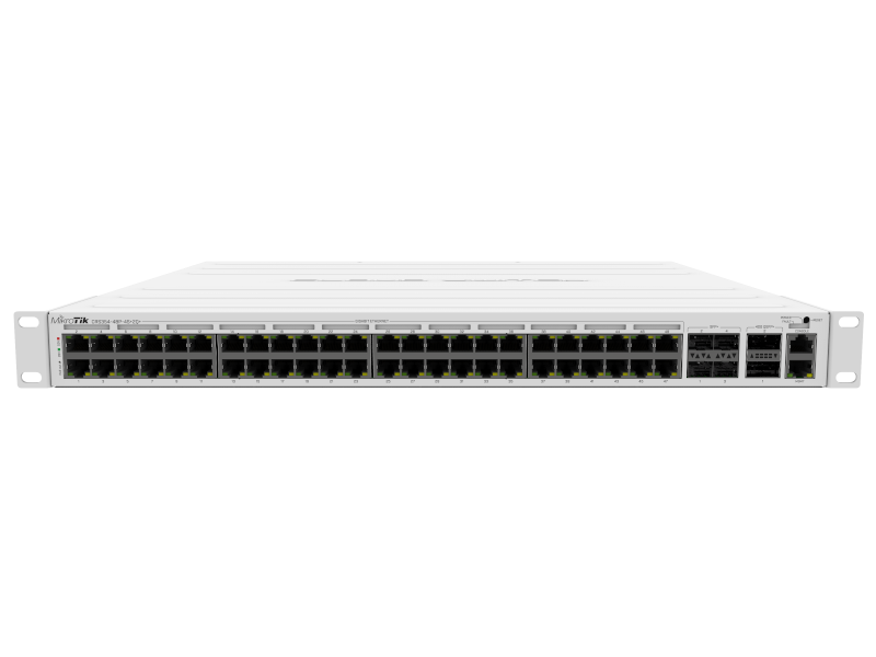 Mikrotik CRS354-48P-4S+2Q+RM-  Cloud Router Switch 48 RJ45 gigabit PoE+ 750w, 4 SFP+ 10 GB, 2 QSFP+ 40 GB, RouterOS L5