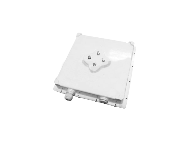SunParl SPD-REF - Caja de aluminio IP66 233x233x40 con 1 orificio ethernet y 1 orificio N
