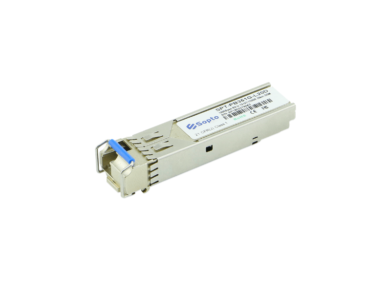 Sopto SPT-PB351G-L15D-R- 1310nmTx/1550nmRx 1.25G 15km BIDI SFP Module LC Interface with DDM for Ruijie