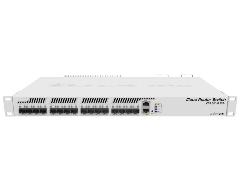 Mikrotik CRS317-1G-16S+RM -  Cloud Router Switch rack 1 puerto Gigabit ethernet 16 slots SFP+ 10G RouterOS L5