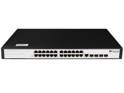 [BDCOM-S2528-C] BDCOM S2528-C - Switch Ethernet  28 puertos, 24 puertos gigabit, 4 puertos GE SFP, sin ventilador, rack 1U