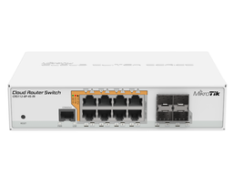 [MKT-CRS112-8P-4S-IN] Mikrotik CRS112-8P-4S-IN - Cloud Router Indoor Switch 8 ports Gigabit PoE+ ethernet 4 SFP slots RouterOS L5