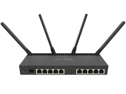 [MKT-RB4011iGS+5HacQ2HnD-IN] Mikrotik RB4011iGS+5HacQ2HnD-IN - Desktop Router 10 RJ45 gigabit, 1 SFP+ 10 GB WiFi 802.11AC dual RouterOS L5